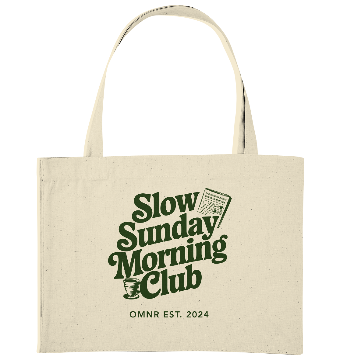 Slow Sunday Morning Club - Premium XXL Baumwolltasche
