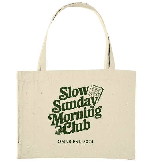 Slow Sunday Morning Club - Premium XXL Baumwolltasche